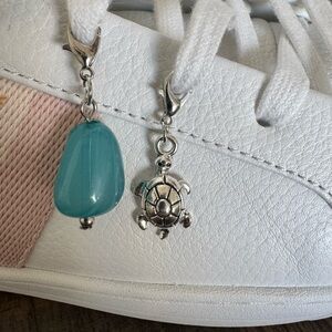 Beaded Charm with Turtle Charm - NWOT